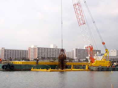 一般土木工事・施工実績「大森ふるさとの浜辺公園整備工事(干潟造成)」